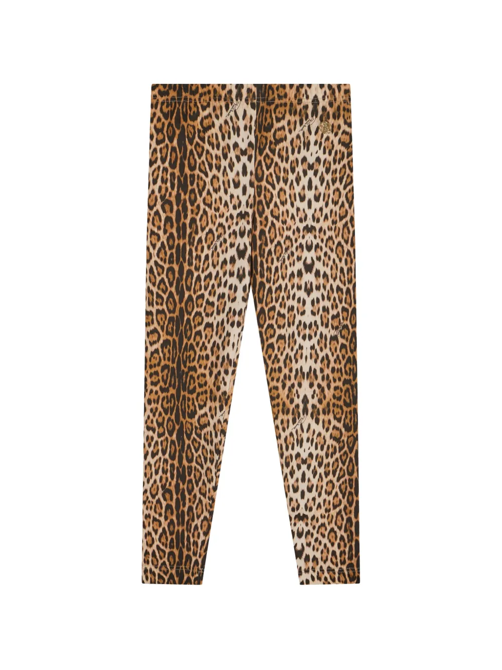 Roberto Cavalli Junior leopard-print leggings - Marrone