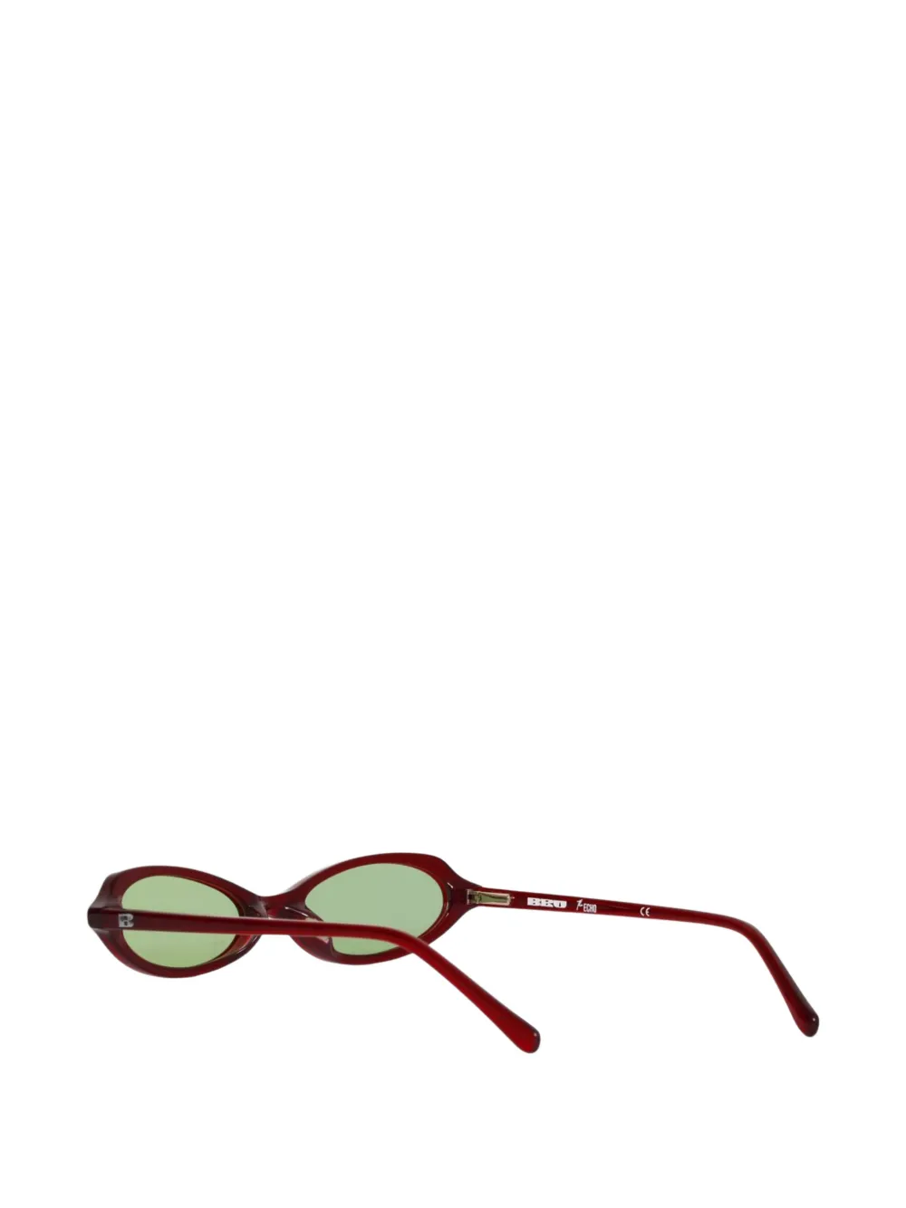 BRØGGER oval-frame sunglasses Rood