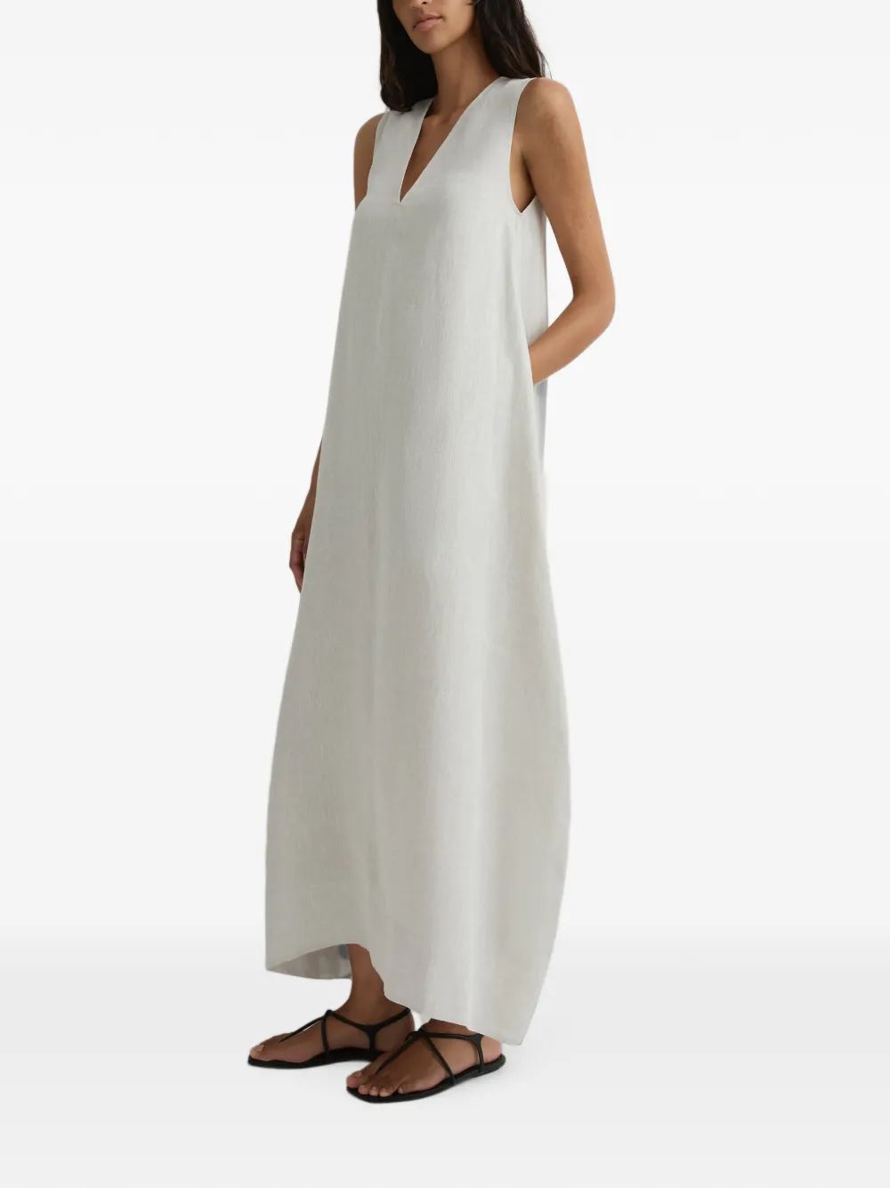BONDI BORN Delphi coconvormige maxi-jurk Wit