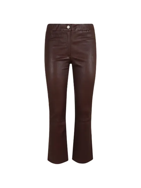 Arma Lively leather flared trousers