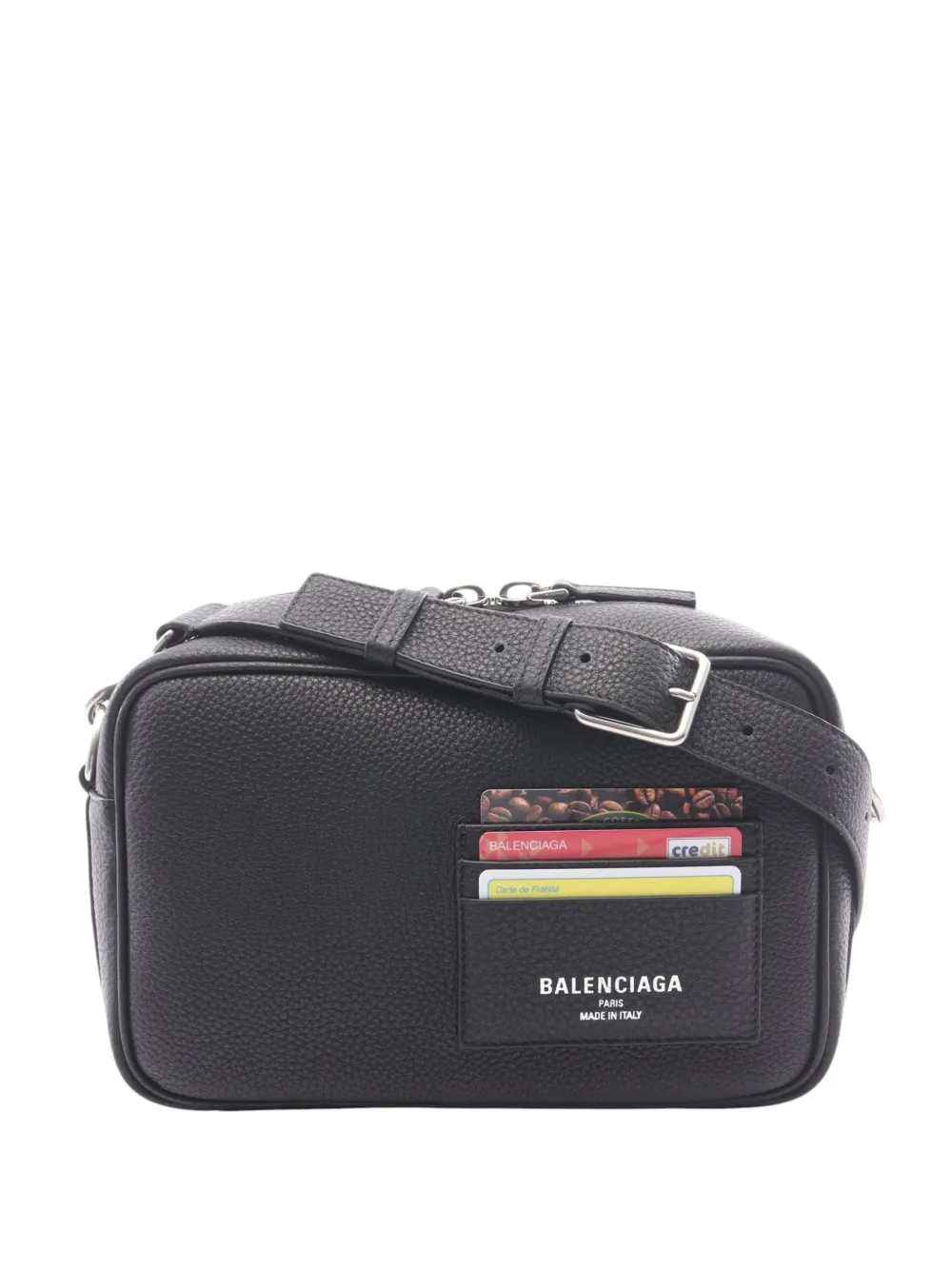 Balenciaga Pre-Owned 2018-2026 Leather Credit Camera Bag crossbody bag - Schwarz