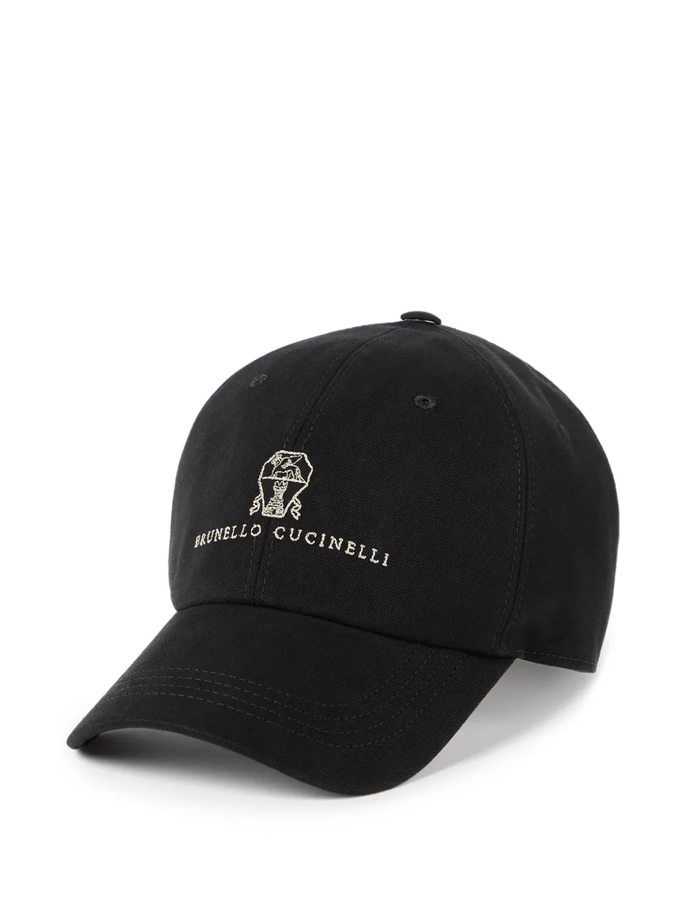 Brunello Cucinelli logo-embroidered baseball cap - Nero