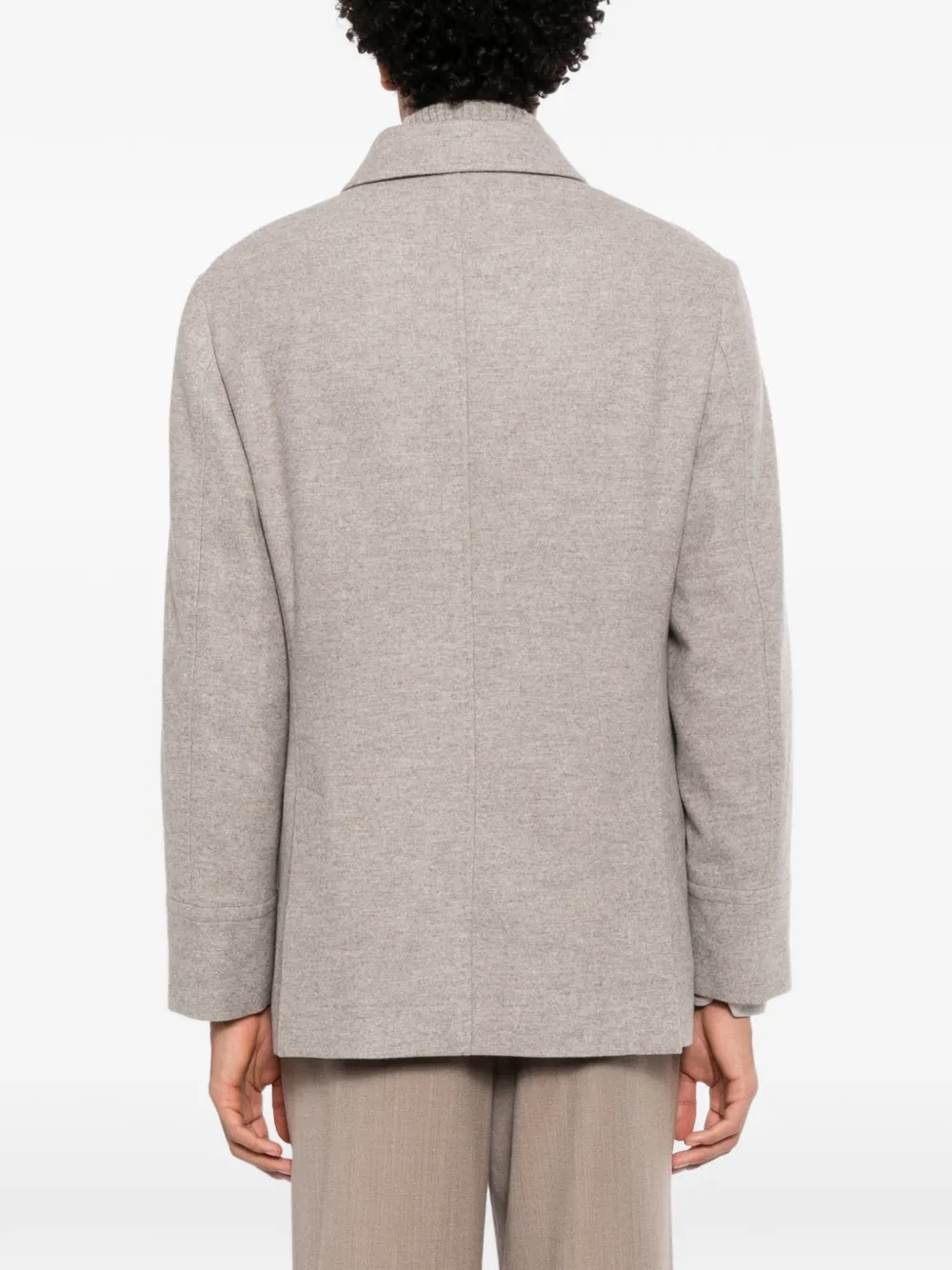 Brunello Cucinelli Jack met dubbele rij knopen Grijs