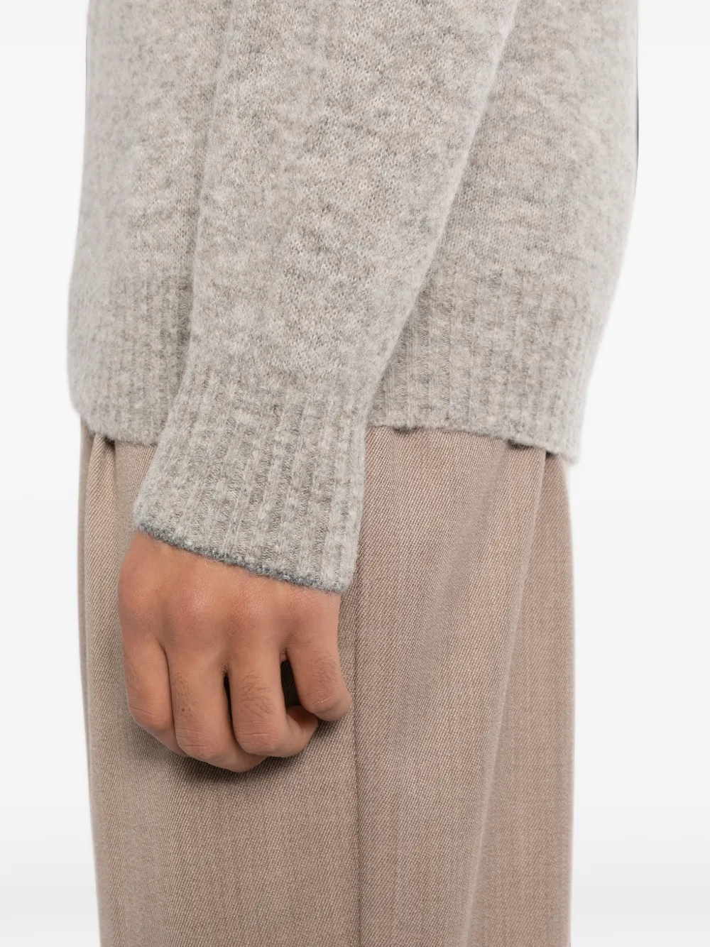 Brunello Cucinelli roll-neck knitted jumper Grijs
