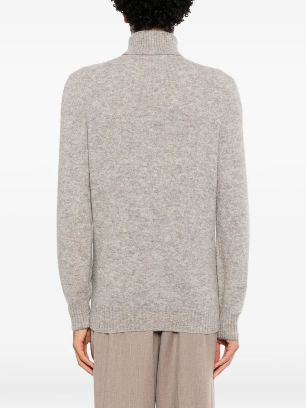 Brunello Cucinelli roll-neck knitted jumper Grijs