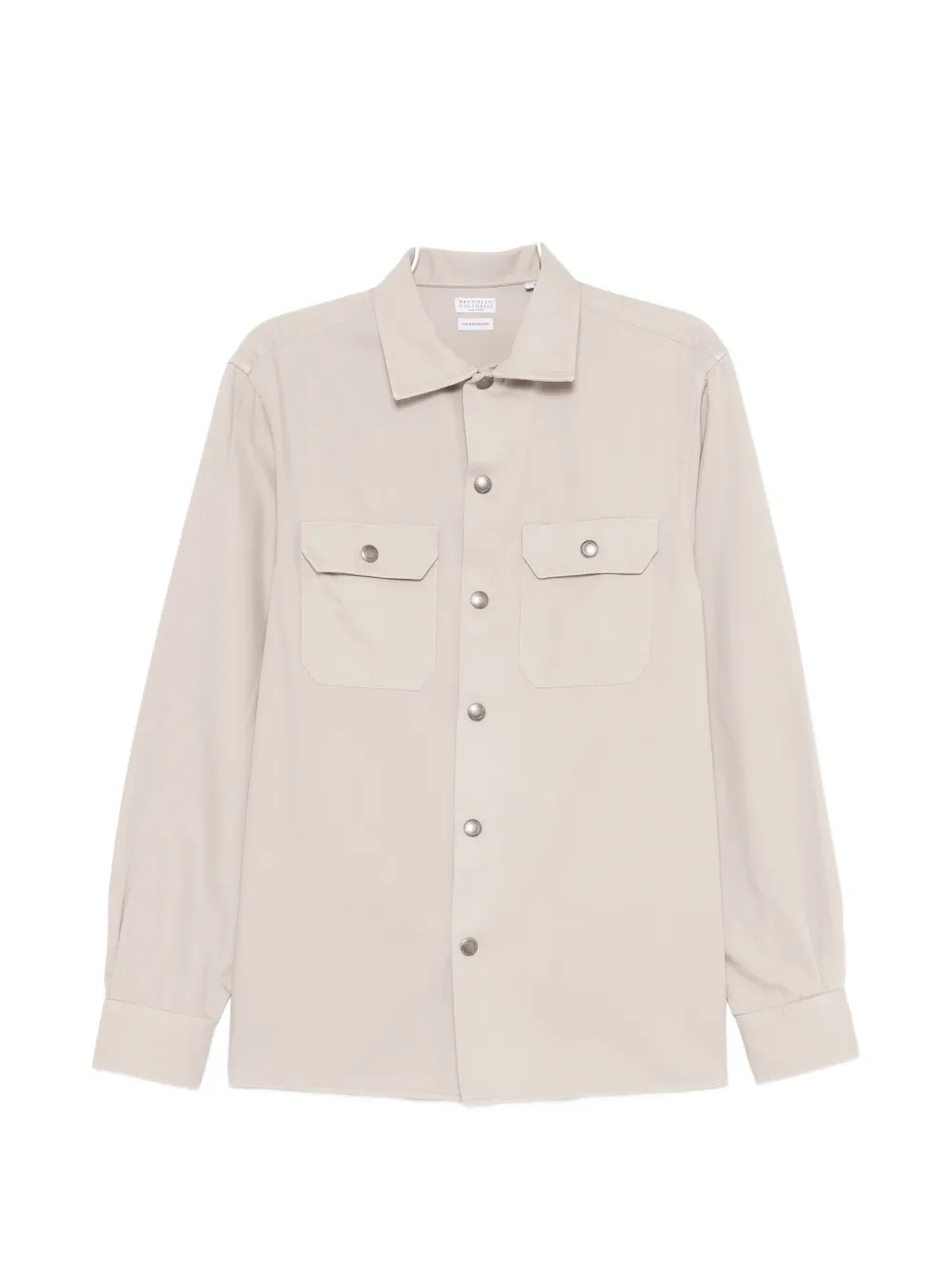 Brunello Cucinelli garment-dyed overshirt - Toni neutri