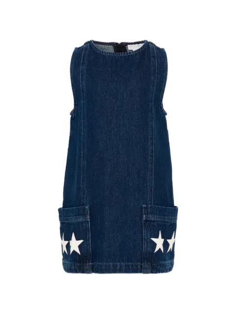 Stella McCartney Kids star-patchwork sleeveless dress