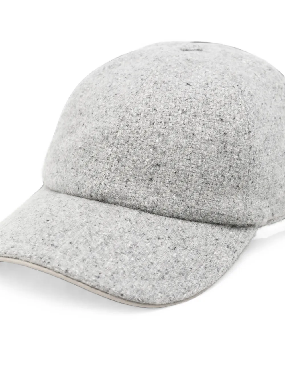 Eleventy Honkbalpet met bouclé-textuur Grijs