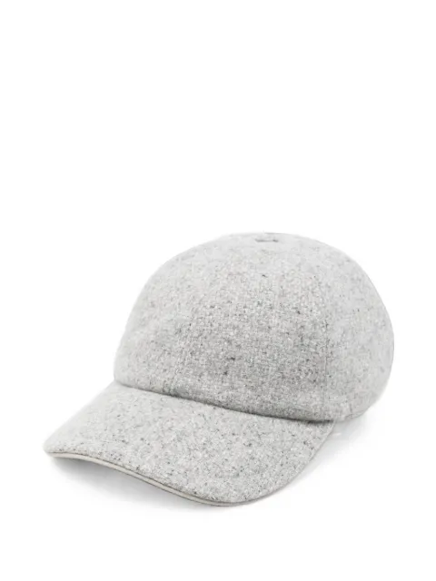 Eleventy bouclé-texture baseball cap
