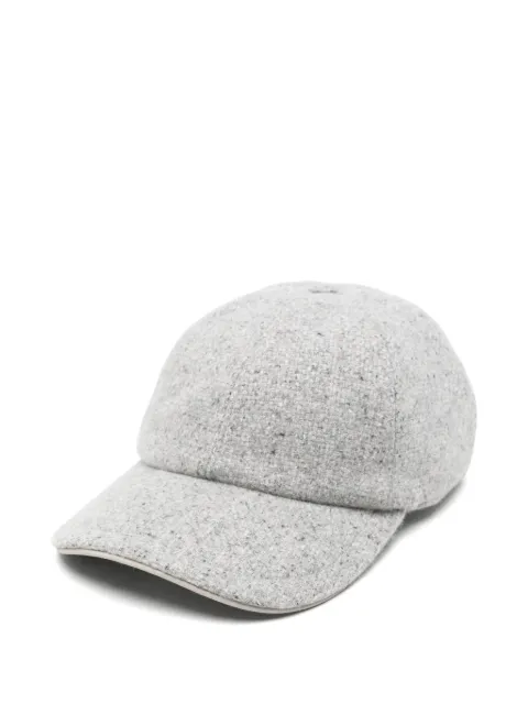 Eleventy bouclé-texture baseball cap