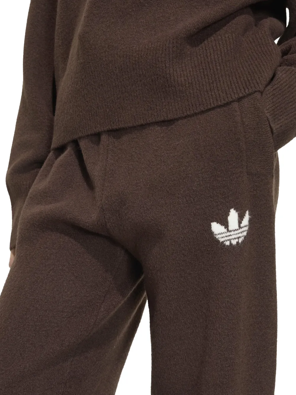 adidas Trefoil-logo knit track pants Bruin