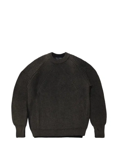 Comme des Garçons Homme ribbed-knit raglan-sleeve sweater