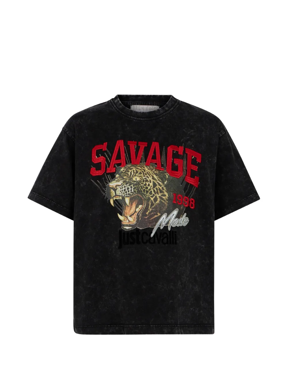Just Cavalli Kids graphic-print T-shirt - Nero