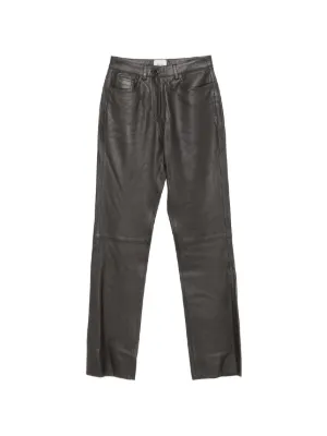 LOEWE レザーパンツ | ブラック | FARFETCH JP