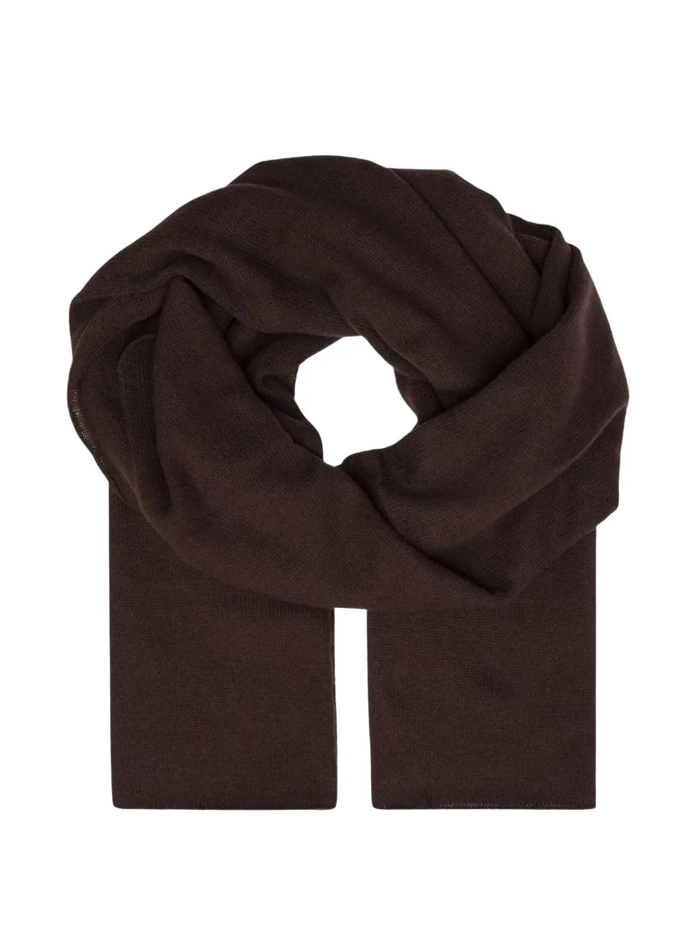 Allude fine-knit scarf Bruin