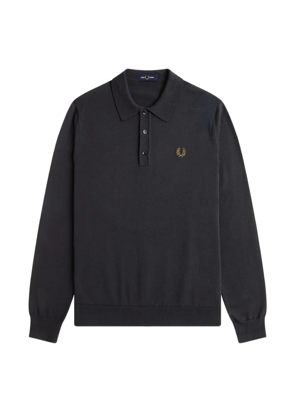 Fred Perry long-sleeve polo sweater - Grigio