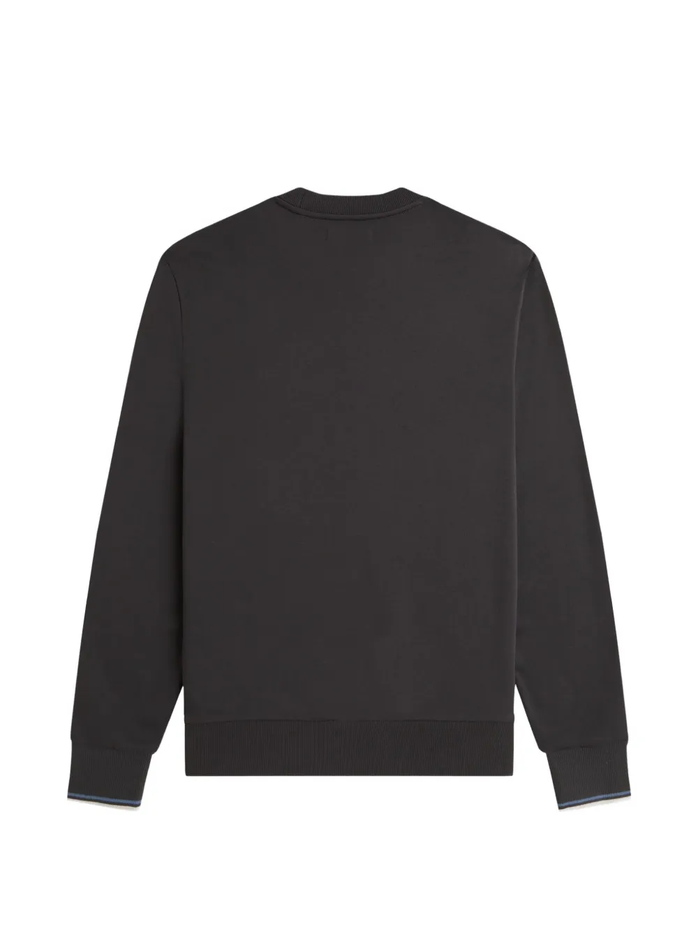 Fred Perry embroidered logo tipped-cuff sweatshirt Grijs