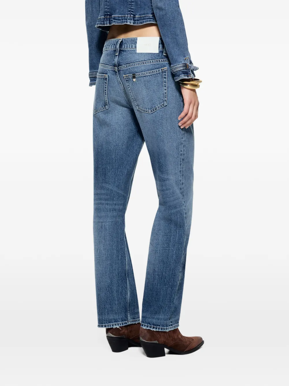LIU JO cropped jeans low-waisted Blauw
