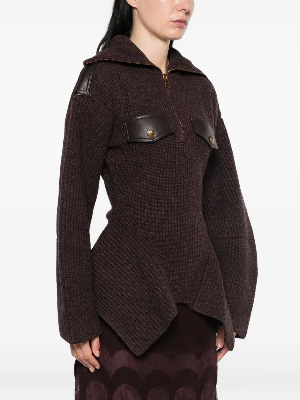 ZIMMERMANN Valiant utility sweater Bruin