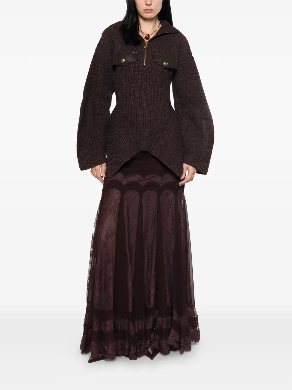 ZIMMERMANN Valiant utility sweater Bruin