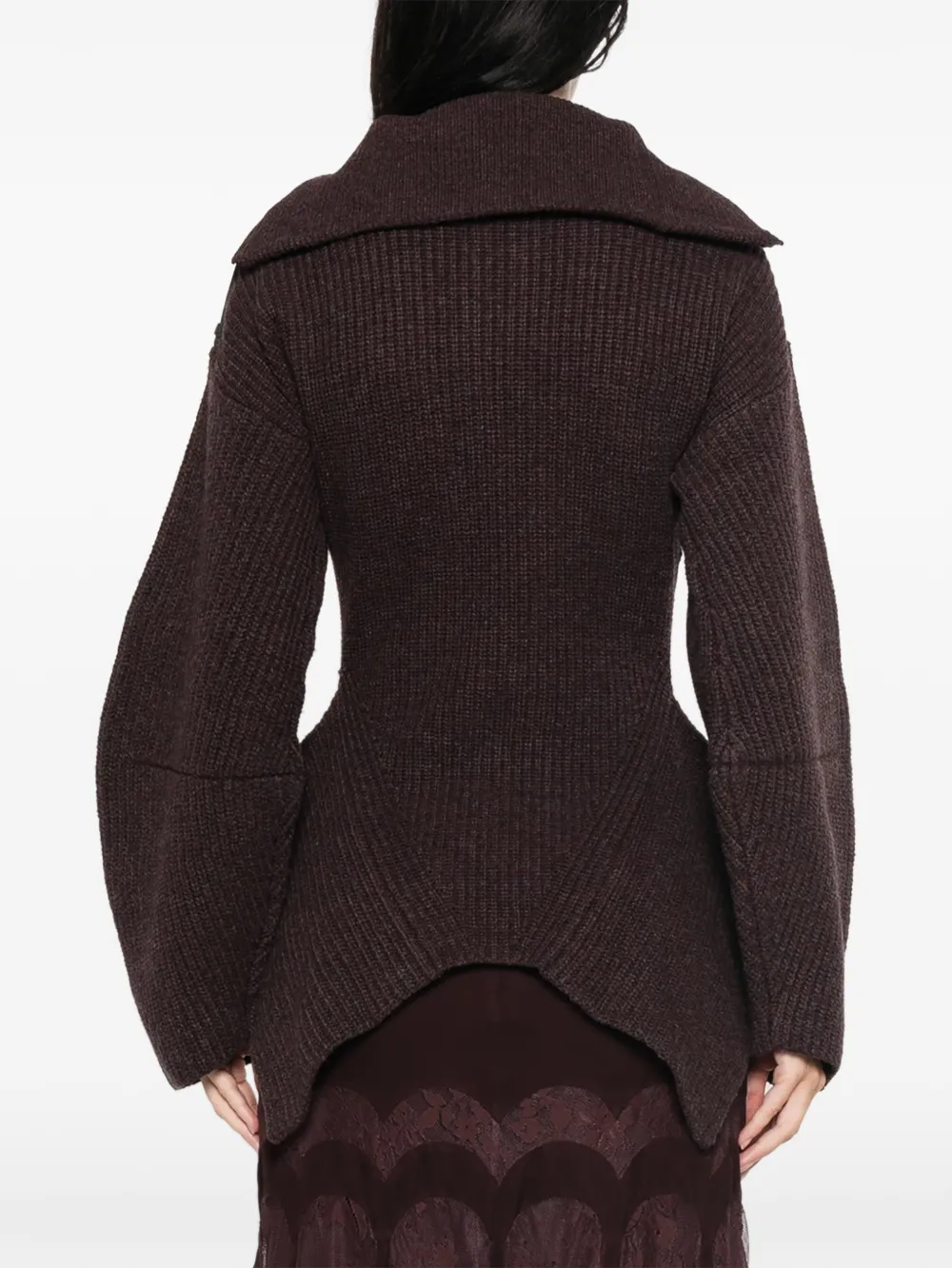 ZIMMERMANN Valiant Utility Sweater in Brown, view 4