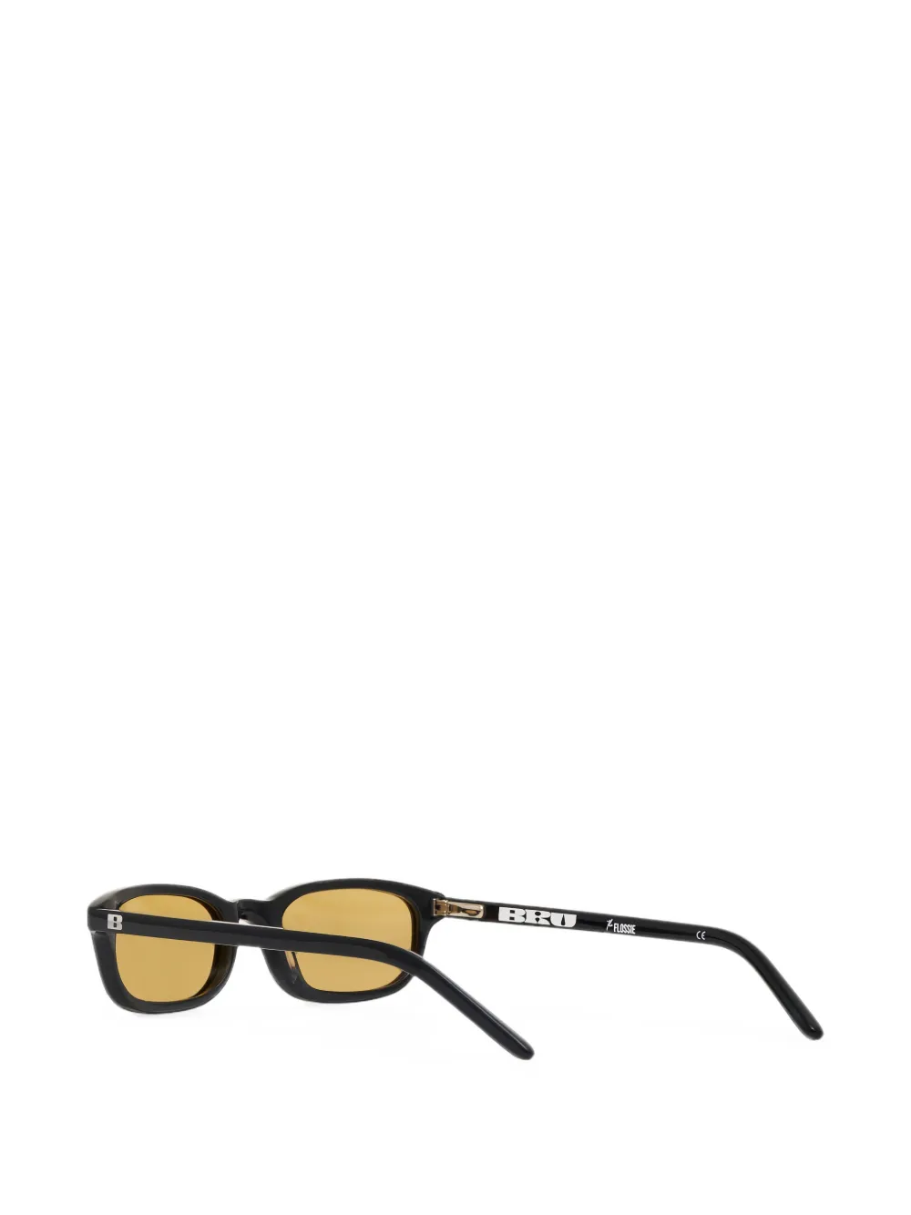 BRU eyewear Flossie zonnebril met rechthoekig montuur Zwart