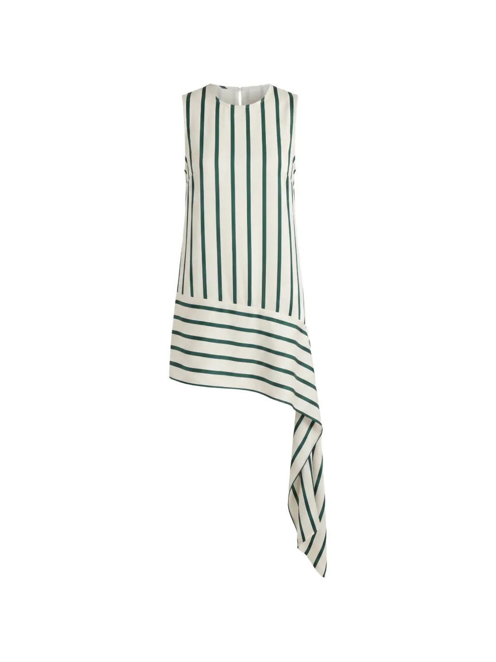 BONDI BORN Cannes sash-hem mini dress - Bianco