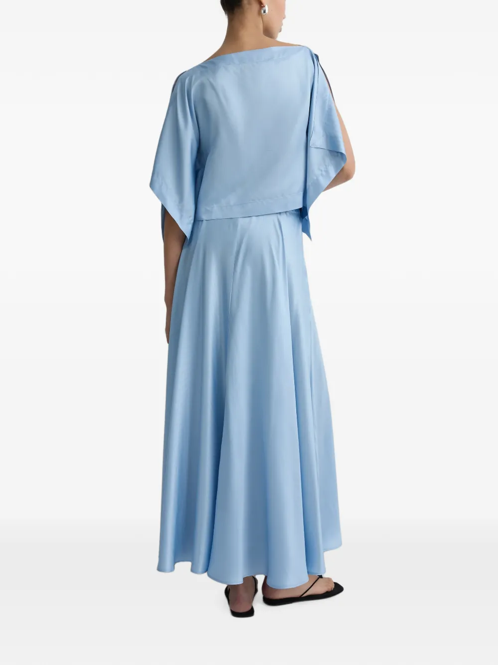 BONDI BORN Como Waterfall Top in Blue, view 4