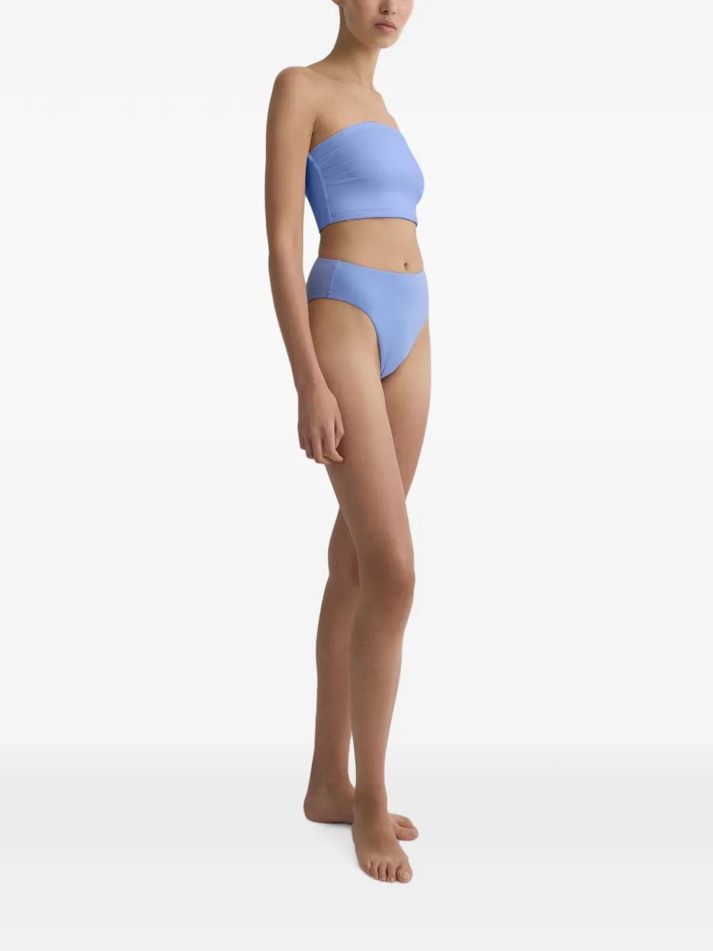 BONDI BORN Stella strapless bikinitop Blauw