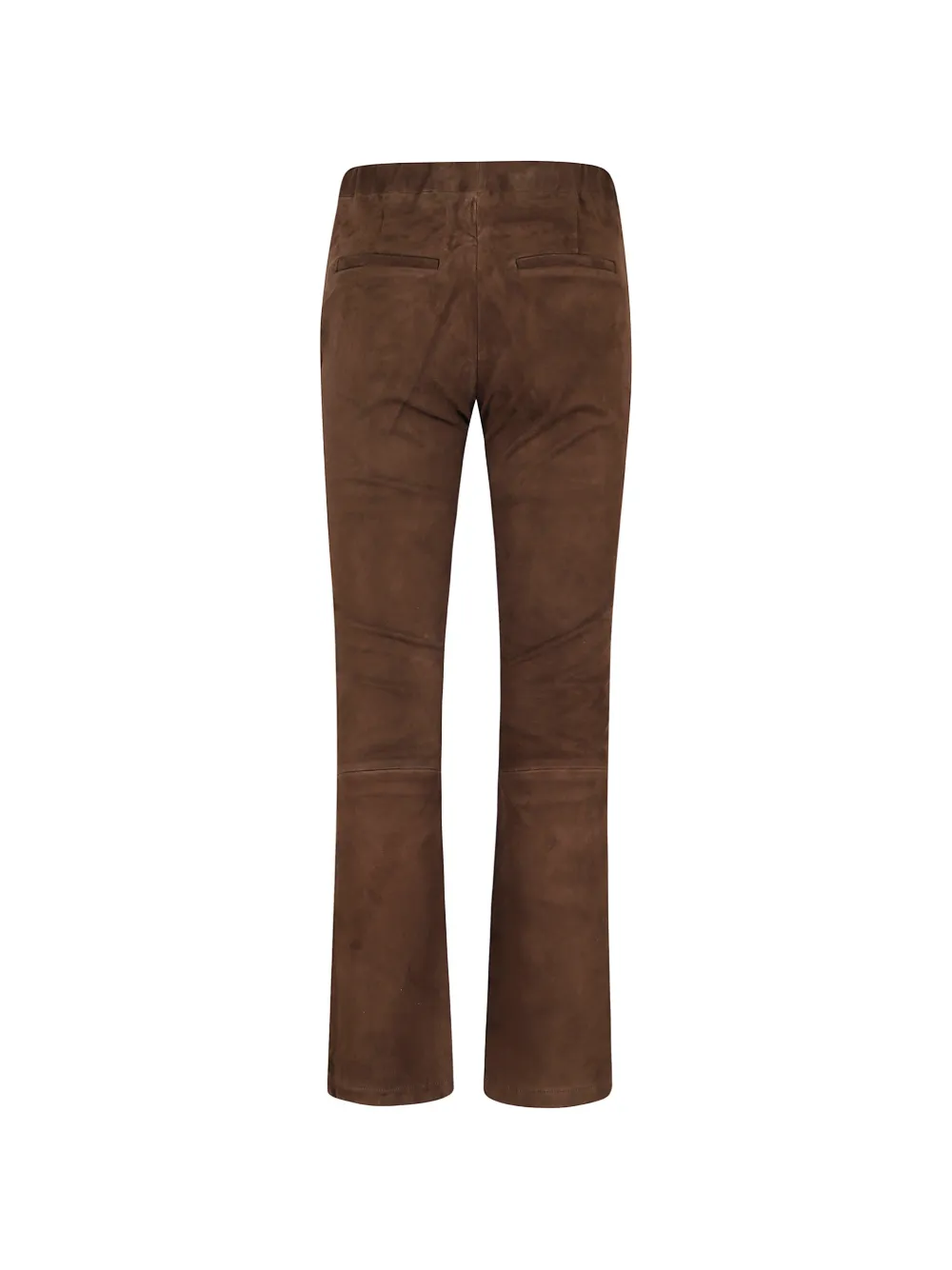 Arma Lively suède broek met uitlopende pijpen Bruin