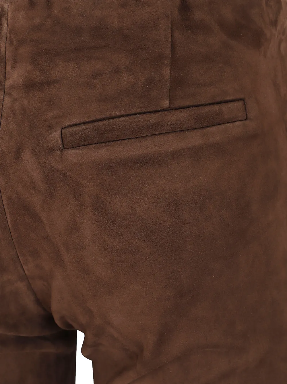 Arma Lively suède broek met uitlopende pijpen Bruin
