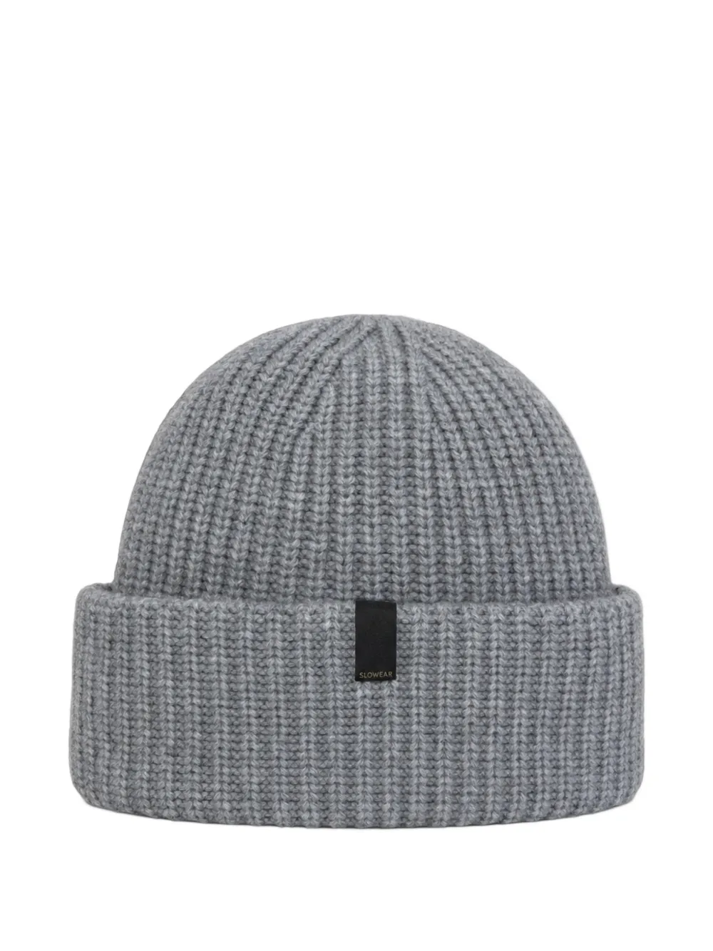 slowear ribbed-knit beanie hat | Grey | Image 1