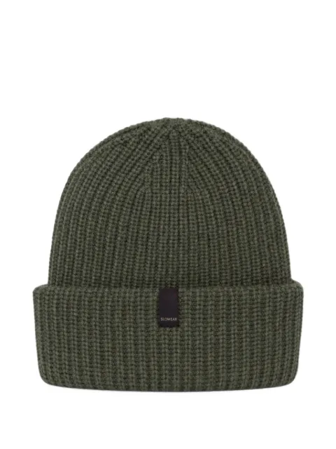 slowear ribbed-knit beanie hat