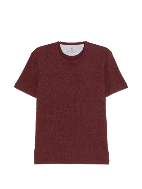 Brunello Cucinelli marl-effect crew-neck T-shirt