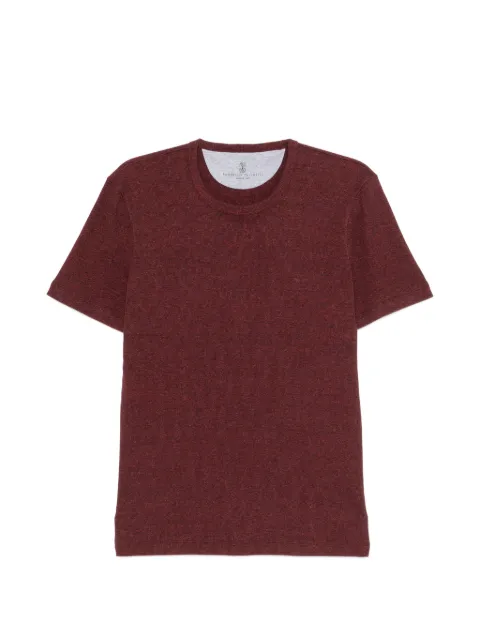 Brunello Cucinelli marl-effect crew-neck T-shirt