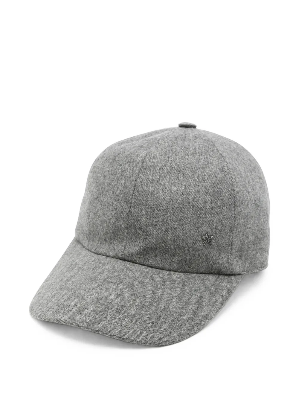 Lorena Antoniazzi Crystal-embellished Baseball Cap In Gray
