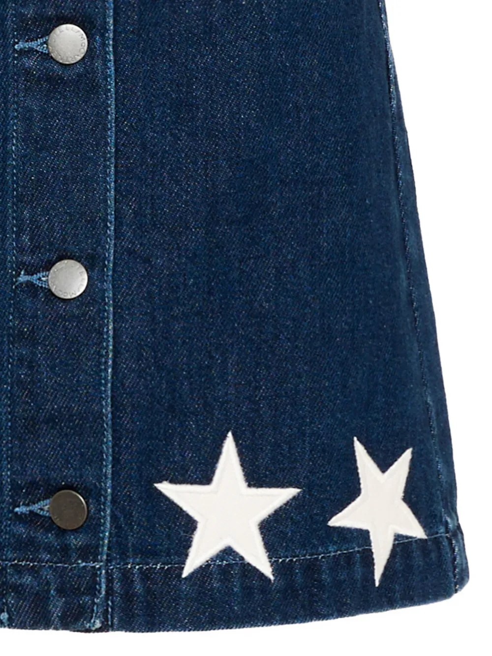 Stella McCartney Kids Rok met knopen en ster-patch Blauw