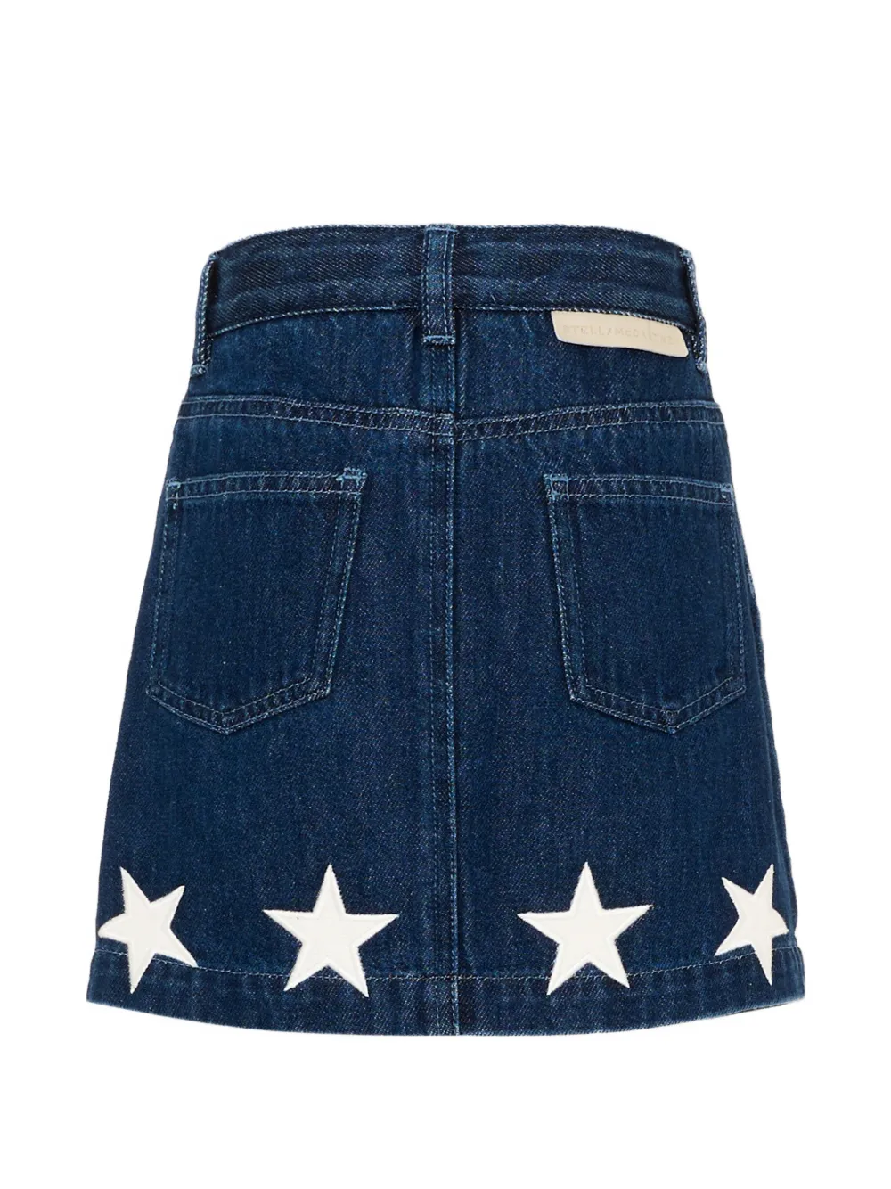 Stella McCartney Kids Rok met knopen en ster-patch Blauw