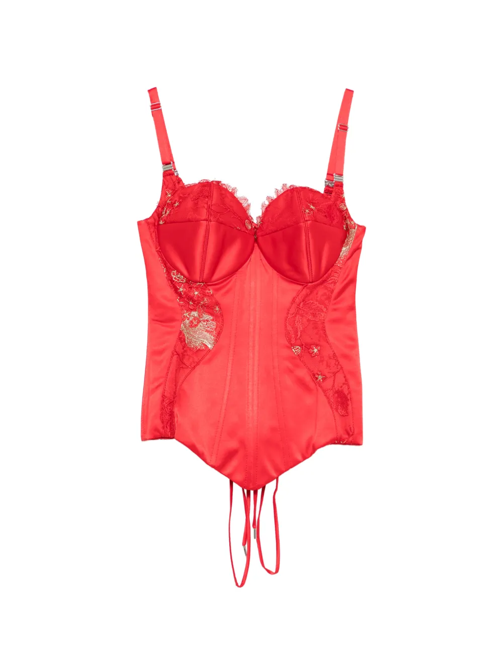 MITILIANE COUTURE Chantilly lace-insert corset