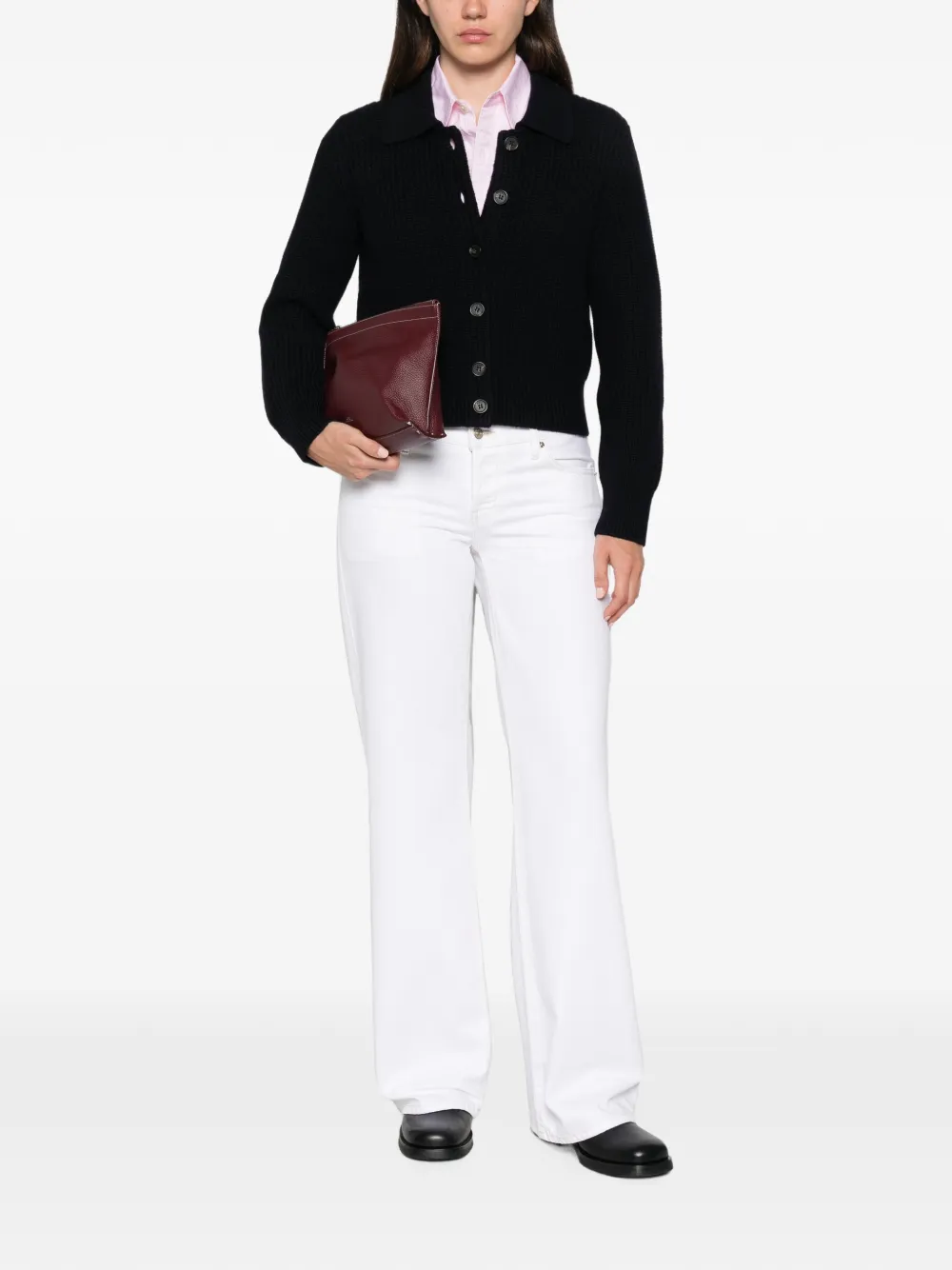 A.P.C. Jenn ribgebreid vest Blauw