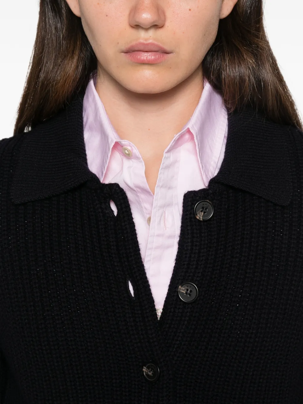 A.P.C. Jenn ribgebreid vest Blauw