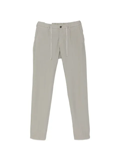 Eleventy drawstring-waistband straight-leg trousers