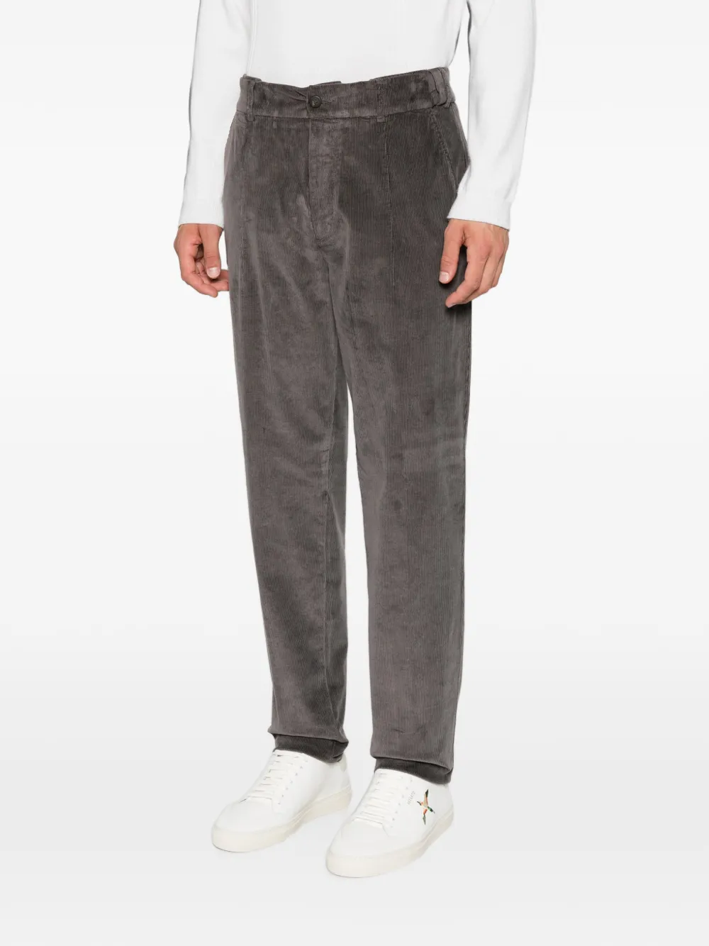 Eleventy corduroy pleated trousers Bruin