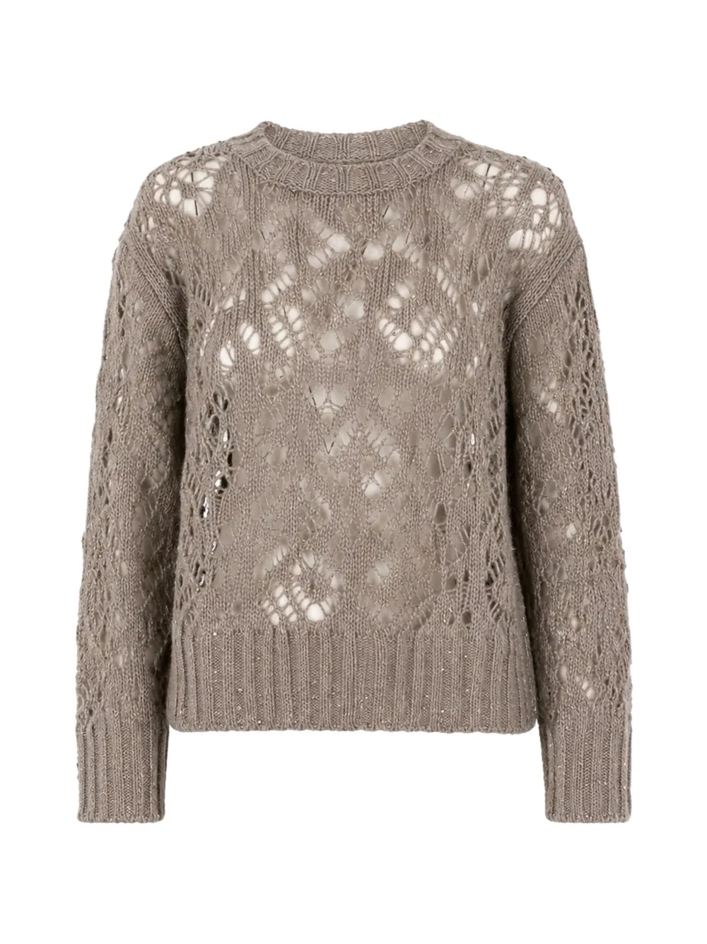 Max Mara open-knit sweater - Toni neutri