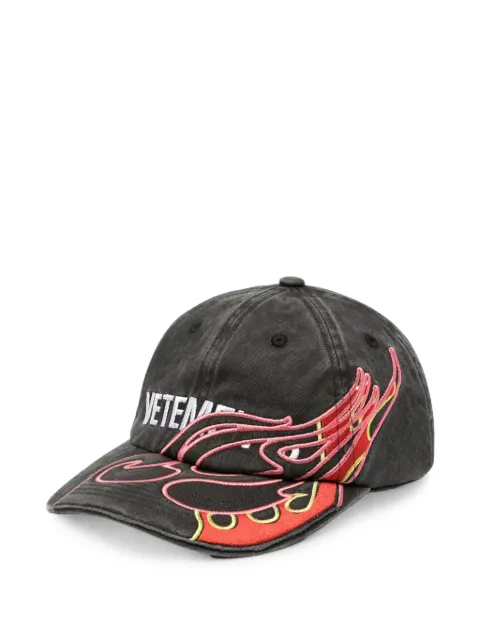 VETEMENTS flame logo baseball cap