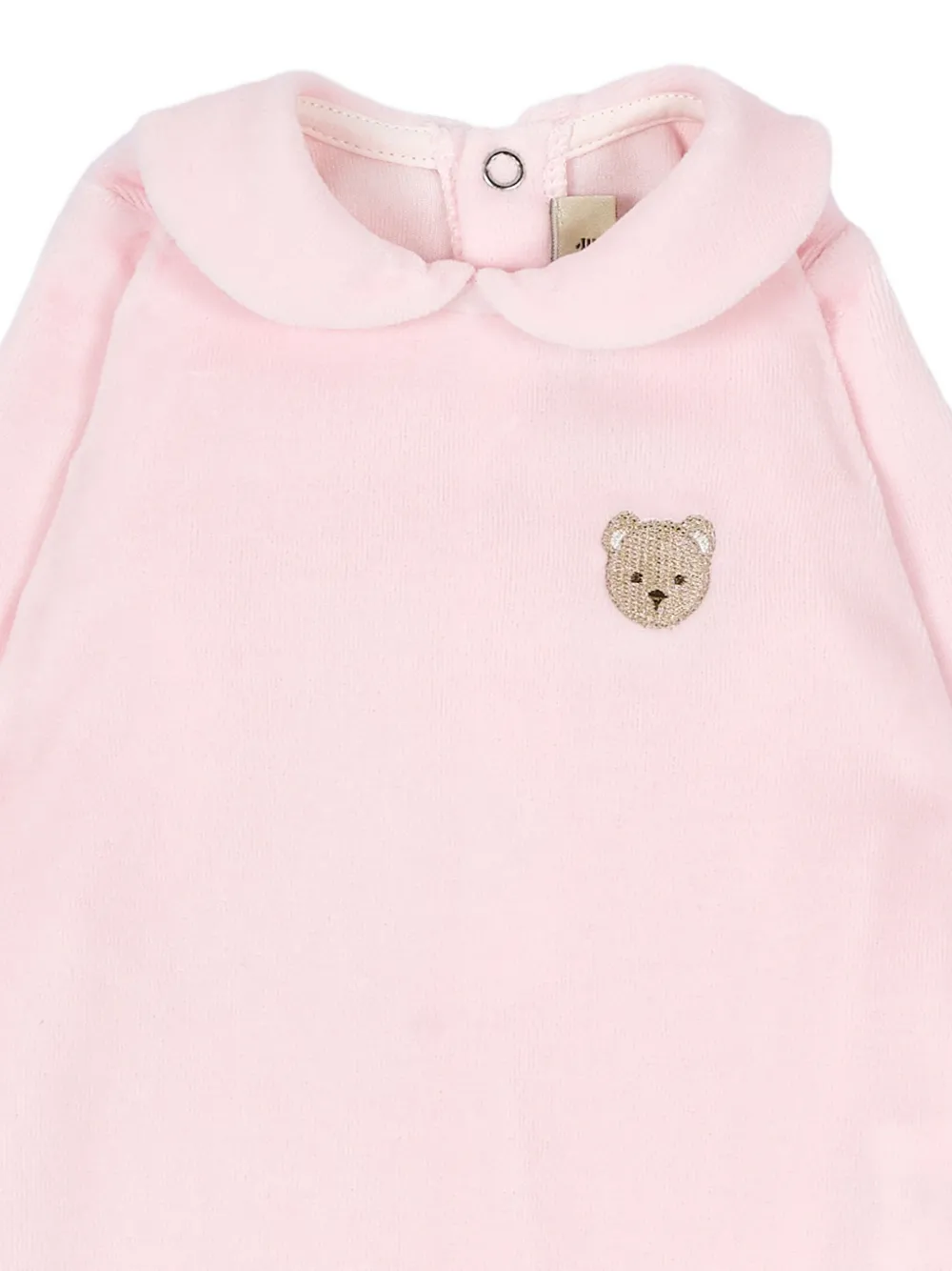 Le Boo Beebè Slaappak met Peter Pan-kraag en teddybeer-patroon Roze