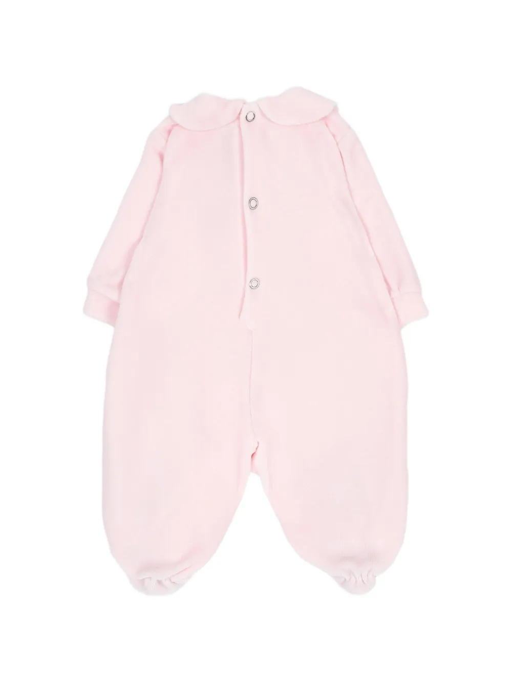 Le Boo Beebè Slaappak met Peter Pan-kraag en teddybeer-patroon Roze