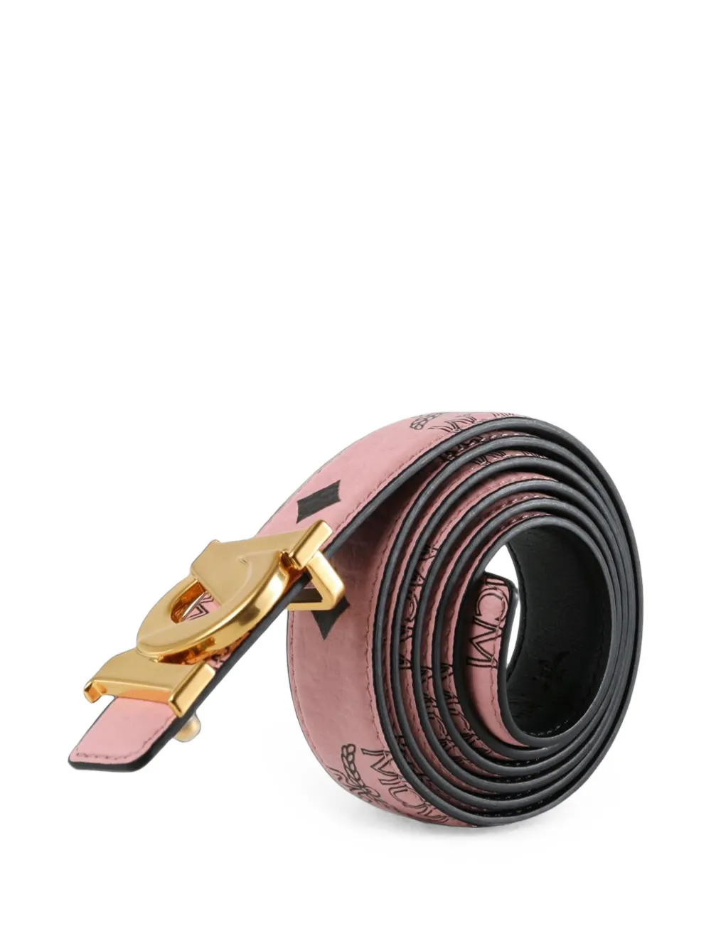 MCM Riem met M-Art Visetos-print Roze