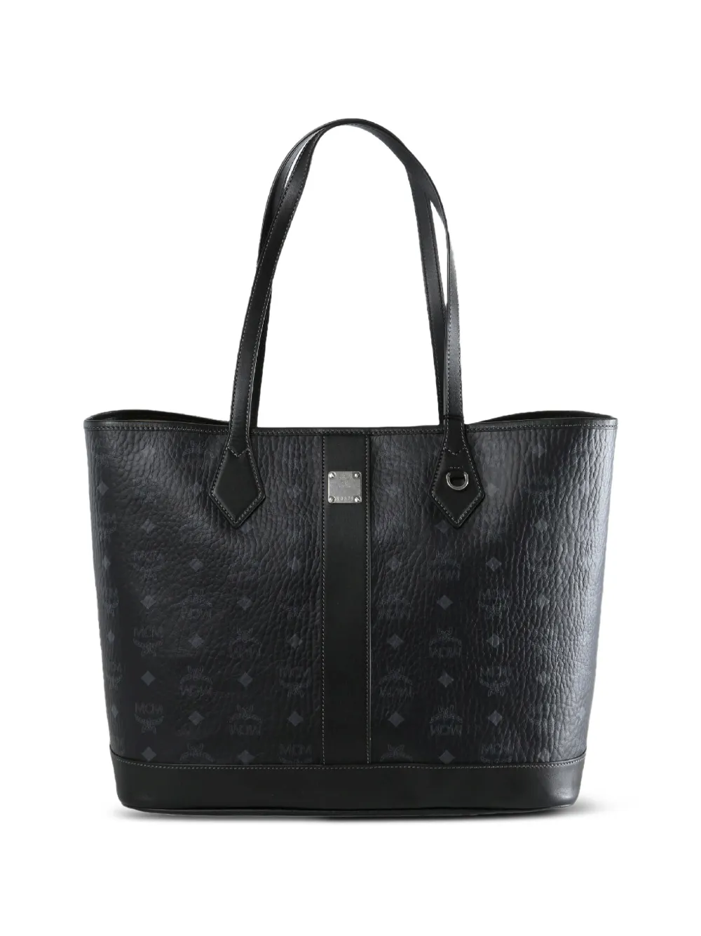 MCM Borsa tote New Liz Visetos media - Nero