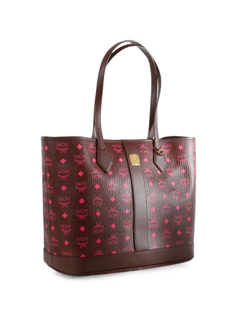 MCM Medium New Liz shopper met Visetos-monogram Bruin
